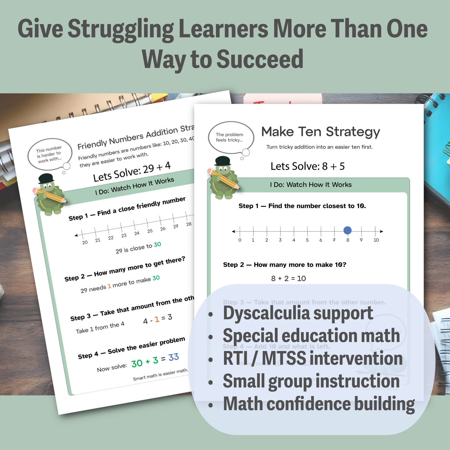Math Strategy Toolkit | Printable Problem Solving Support for Kids