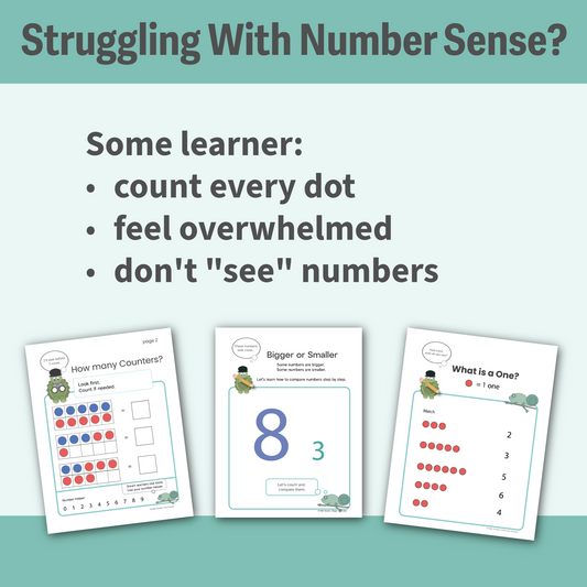 Number Sense Toolkit | Low-Overwhelm Math Support for Dyscalculia & Early Learner