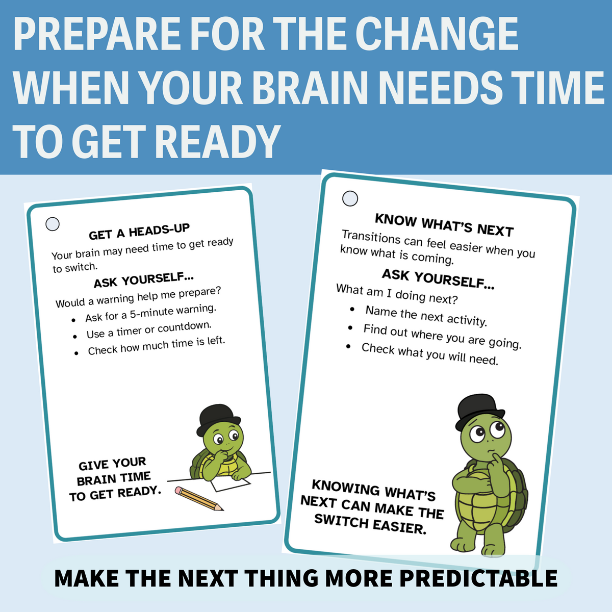 Transition Strategy Cards • Printed Cards + Downloadable Instructions