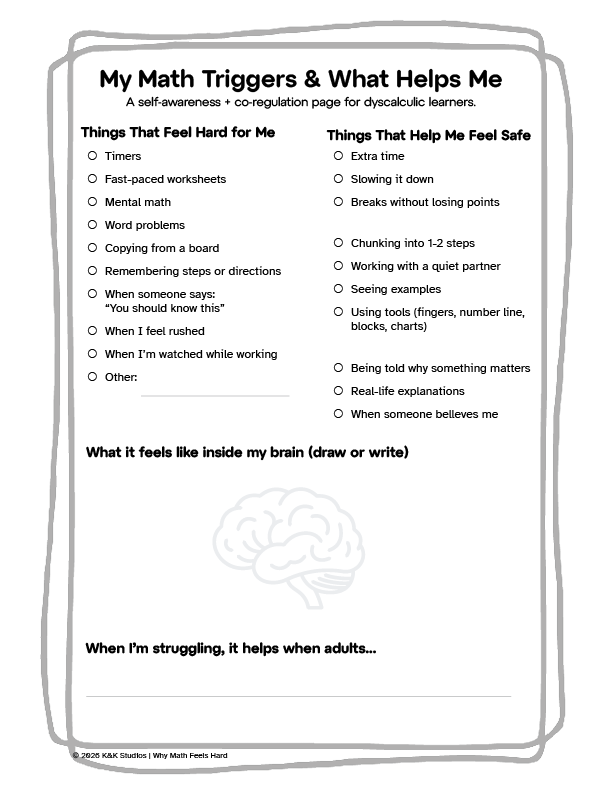 Why Math Feels Hard | Dyscalculia & Math Anxiety Toolkit