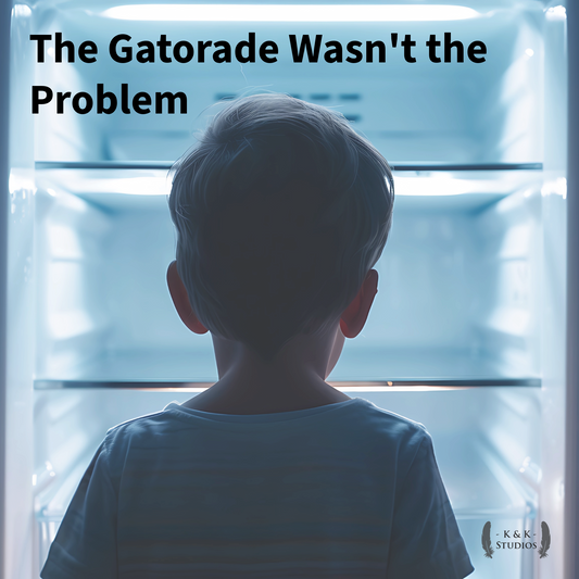 Boy looking into a refrigerator.