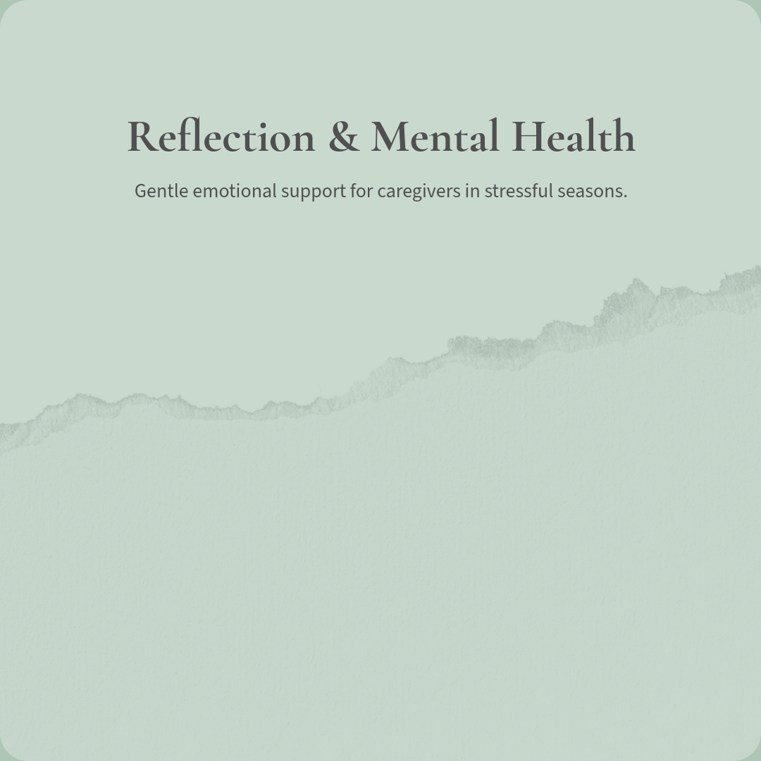 Reflection & Mental Health