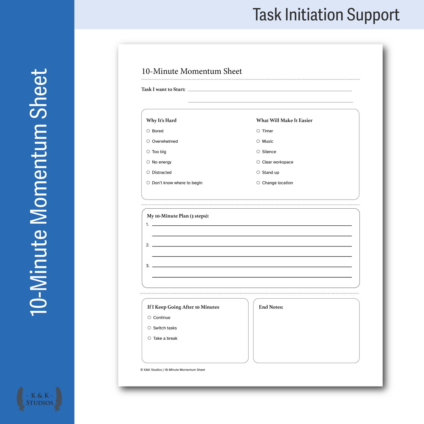 Executive Function Task Initiation & Momentum Support