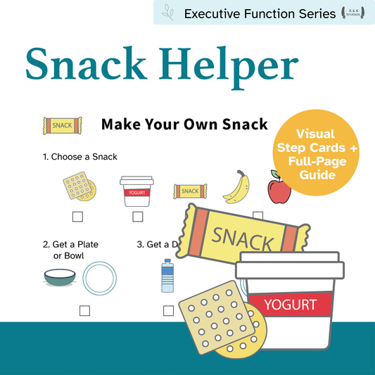 Make Your Own Snack: Visual Executive Function Checklist & Step-by-Step Cards