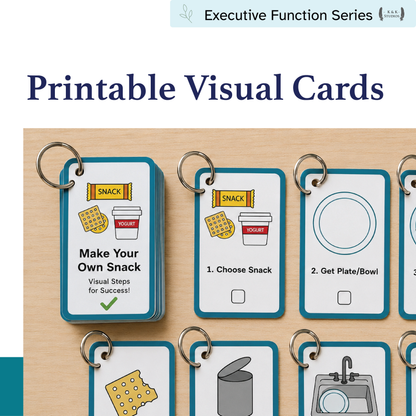 Make Your Own Snack: Visual Executive Function Checklist & Step-by-Step Cards