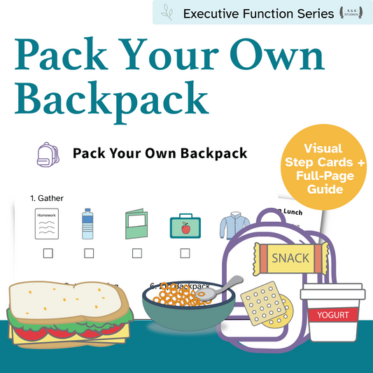 Pack Your Own Backpack | Visual Routine Cards