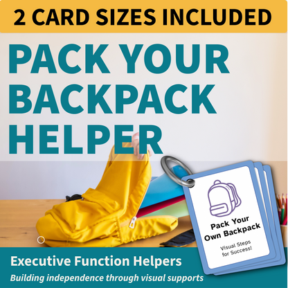 Pack Your Own Backpack | Visual Routine Cards