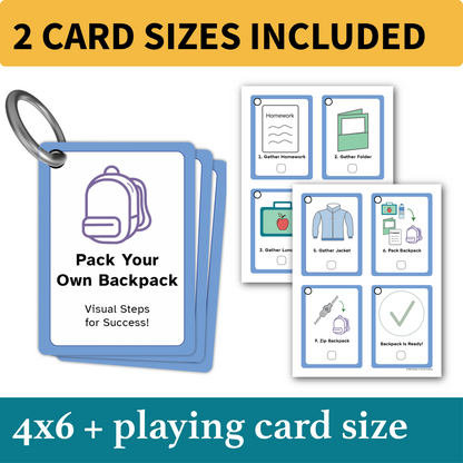 Pack Your Own Backpack | Visual Routine Cards