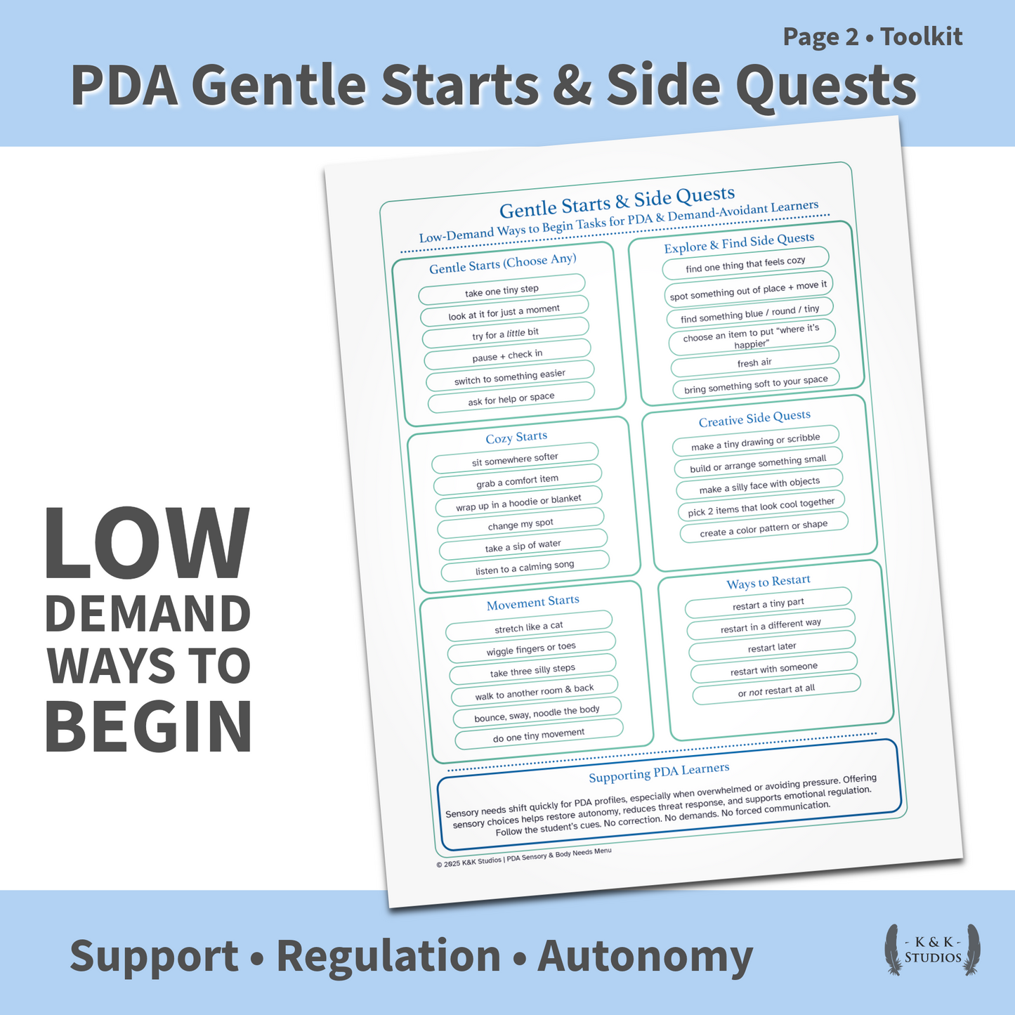 PDA Behavior & Communication Toolkit | Low-Demand Autism Supports