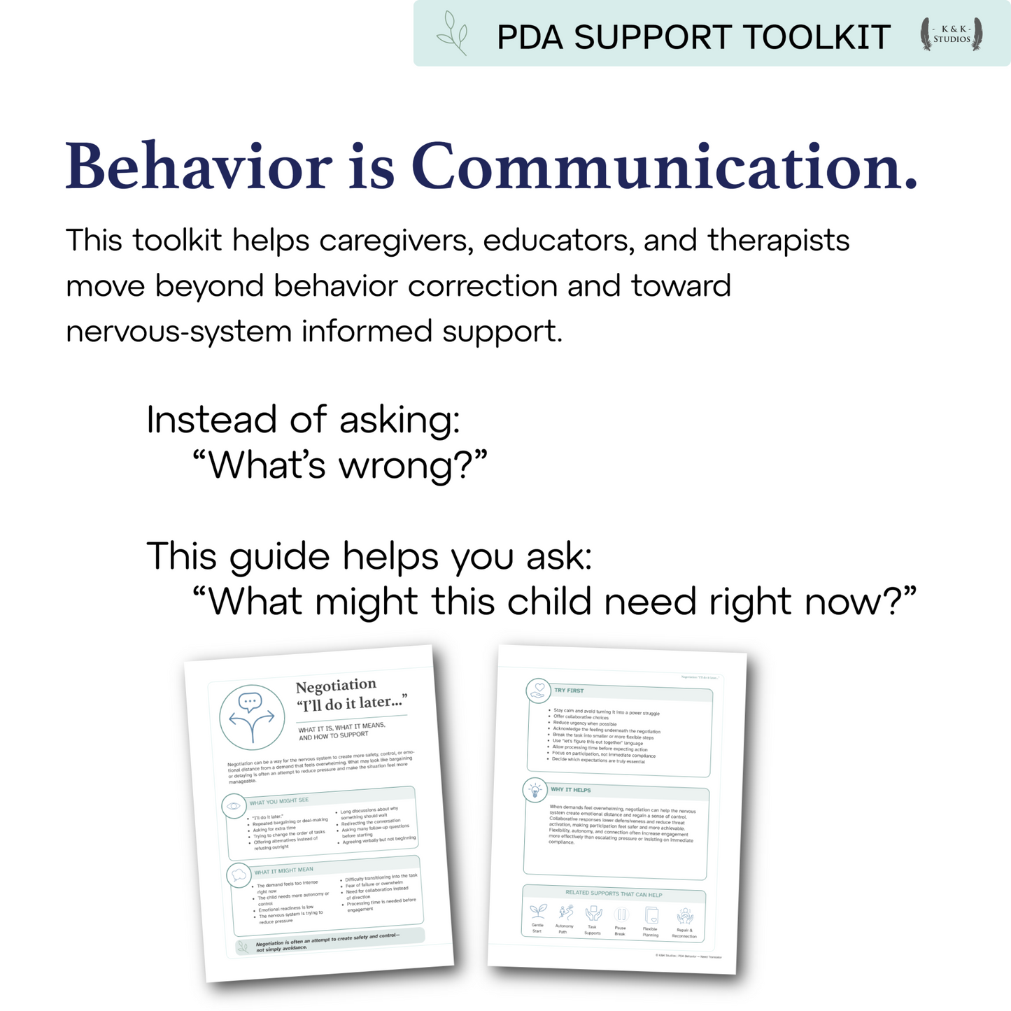 Behavior to Need Translator