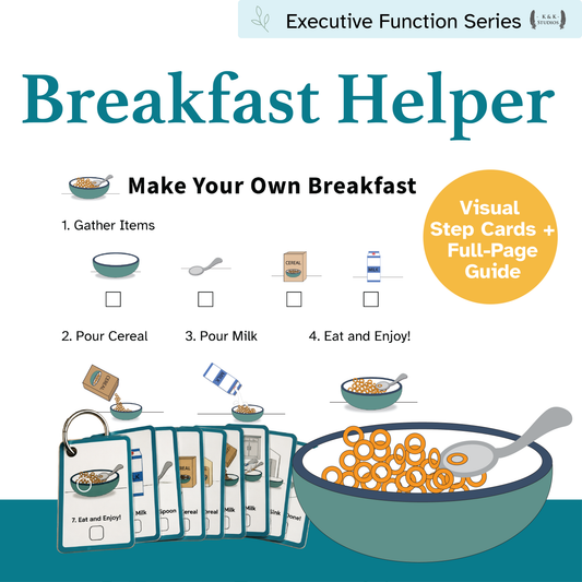 Breakfast Helper | Executive Function Visual Supports for Daily Living Skills