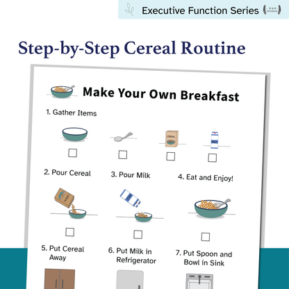 Breakfast Helper | Executive Function Visual Supports for Daily Living Skills