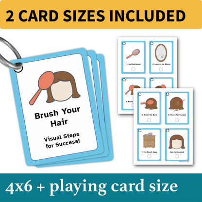 Brush Your Hair Helper | Visual Hair Care Routine for Autism, ADHD & Executive Function Support