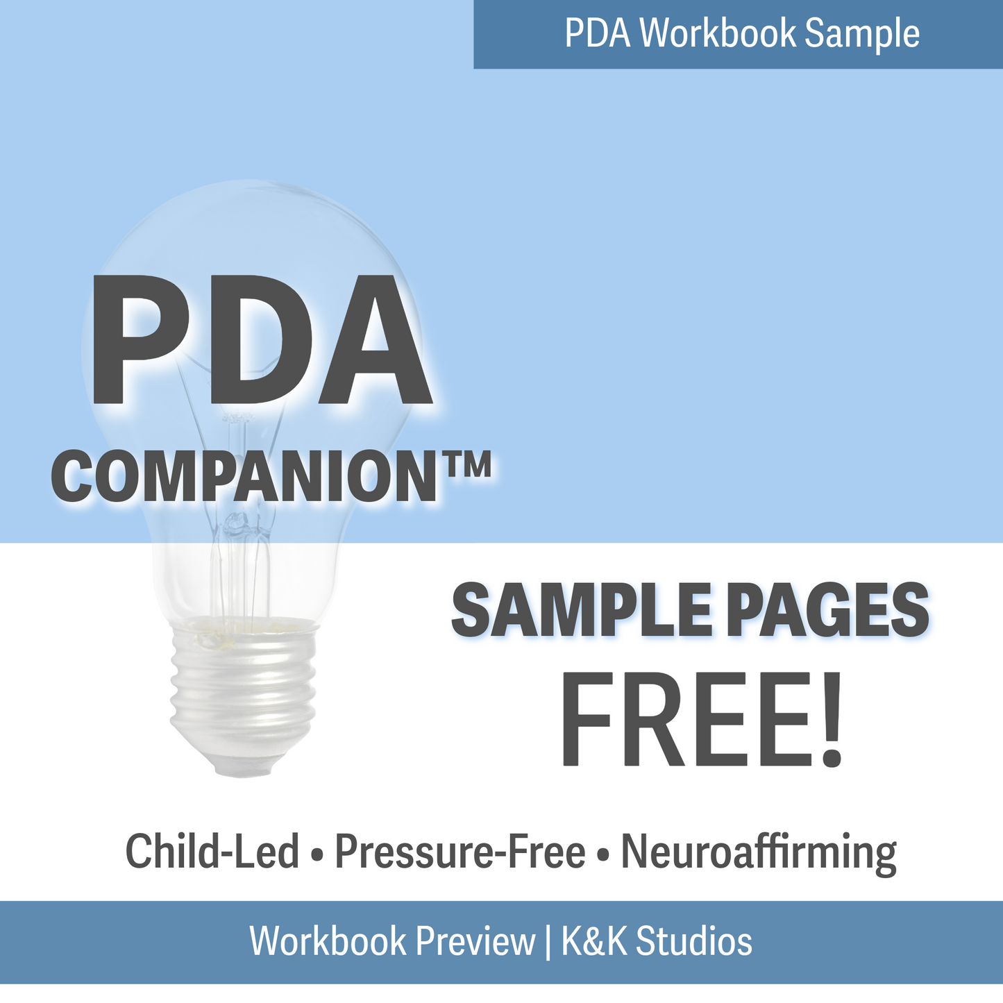 PDA Workbook Sample Pages – Free Child-Led, Pressure-Free, Neuroaffirming Resource