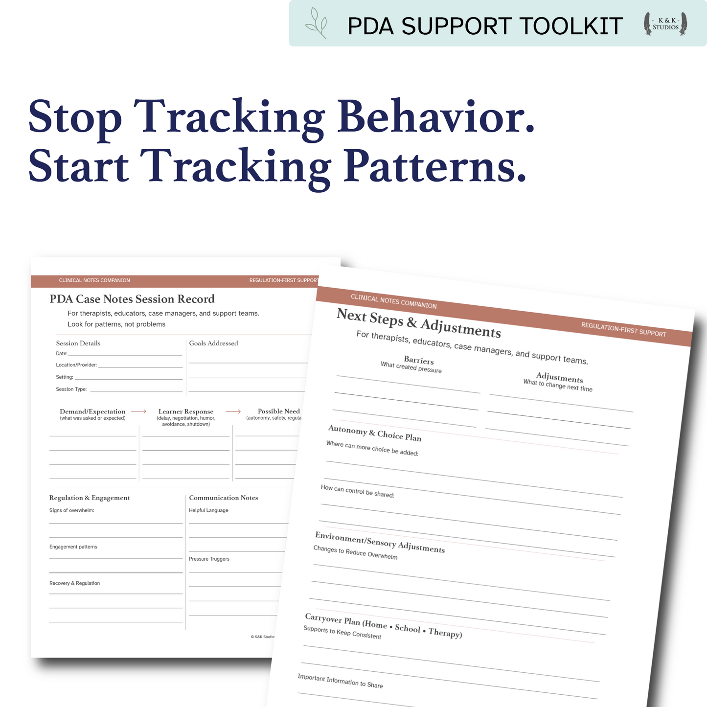 Clinical Notes Companion | PDA Documentation & Observation Templates