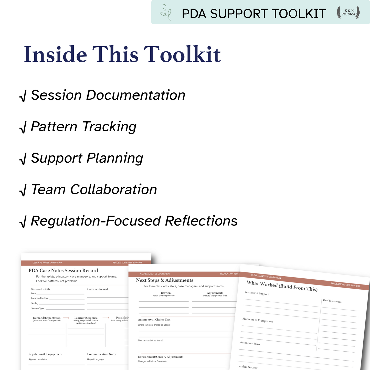 Clinical Notes Companion | PDA Documentation & Observation Templates
