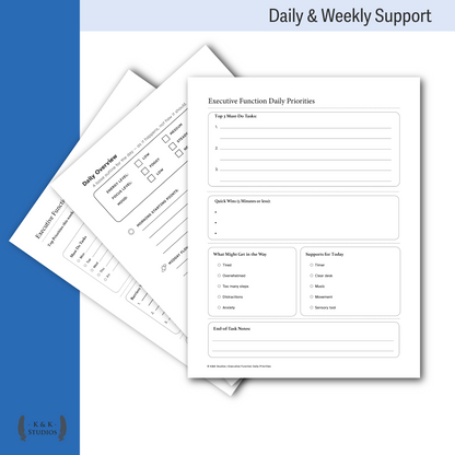 Executive Function Complete Toolkit (15 Sheets)