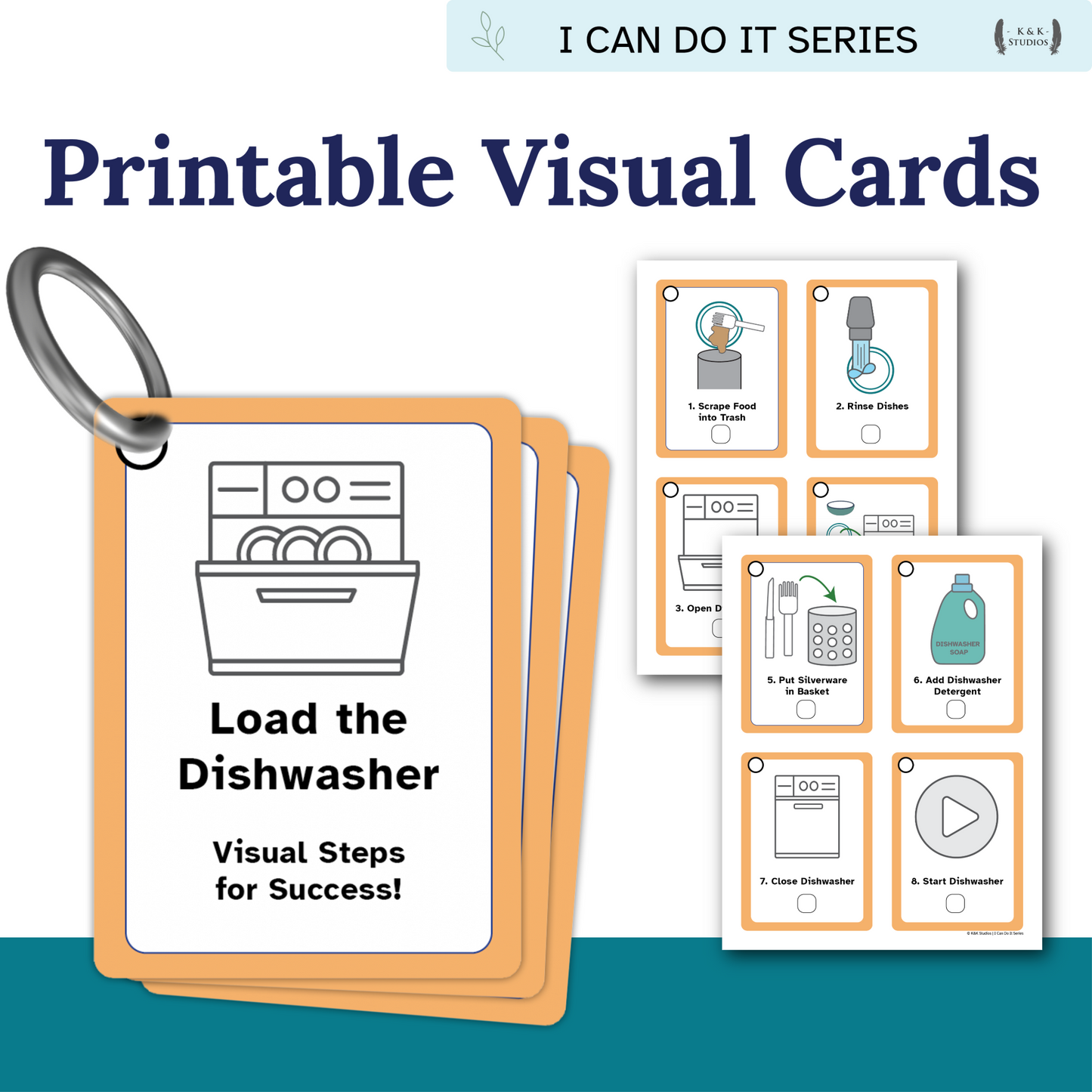 Load the Dishwasher Helper | Executive Function & Daily Living Skills Visual Support