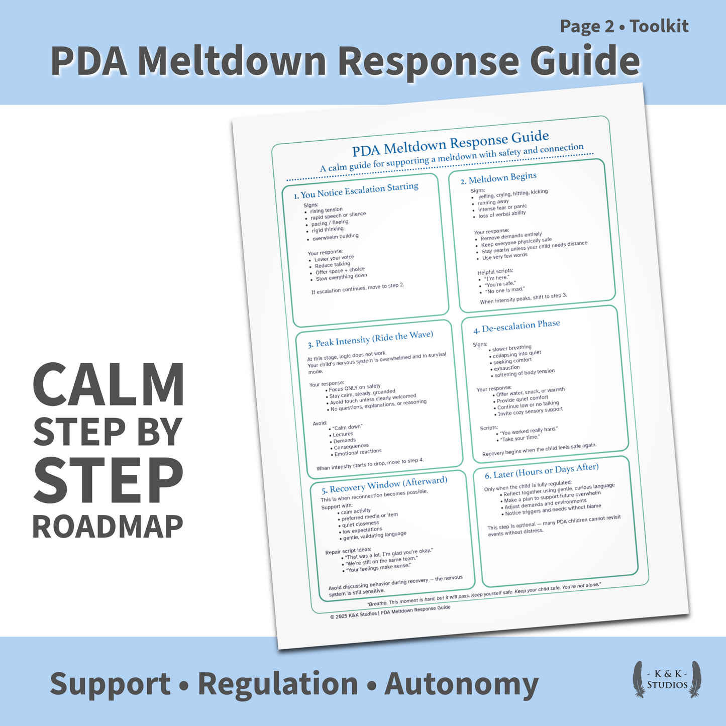 PDA Emotional Regulation & Burnout Toolkit