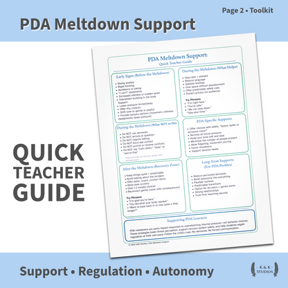 PDA Emotional Regulation & Burnout Toolkit