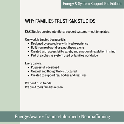 Spoonie Kids: An Energy - Body Awareness Planner