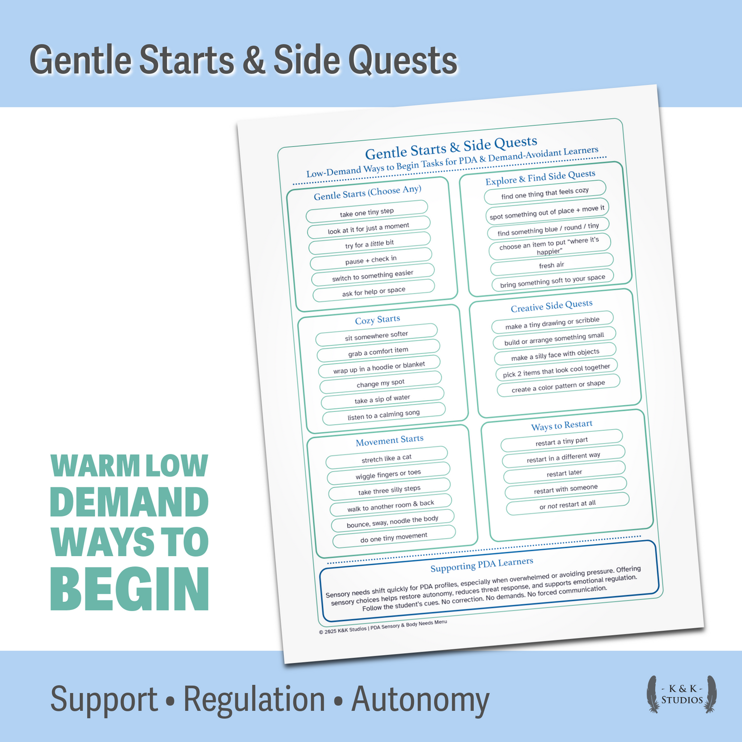 PDA Mega Behavior Bundle | Gentle Starts, Needs Decoder & Supports