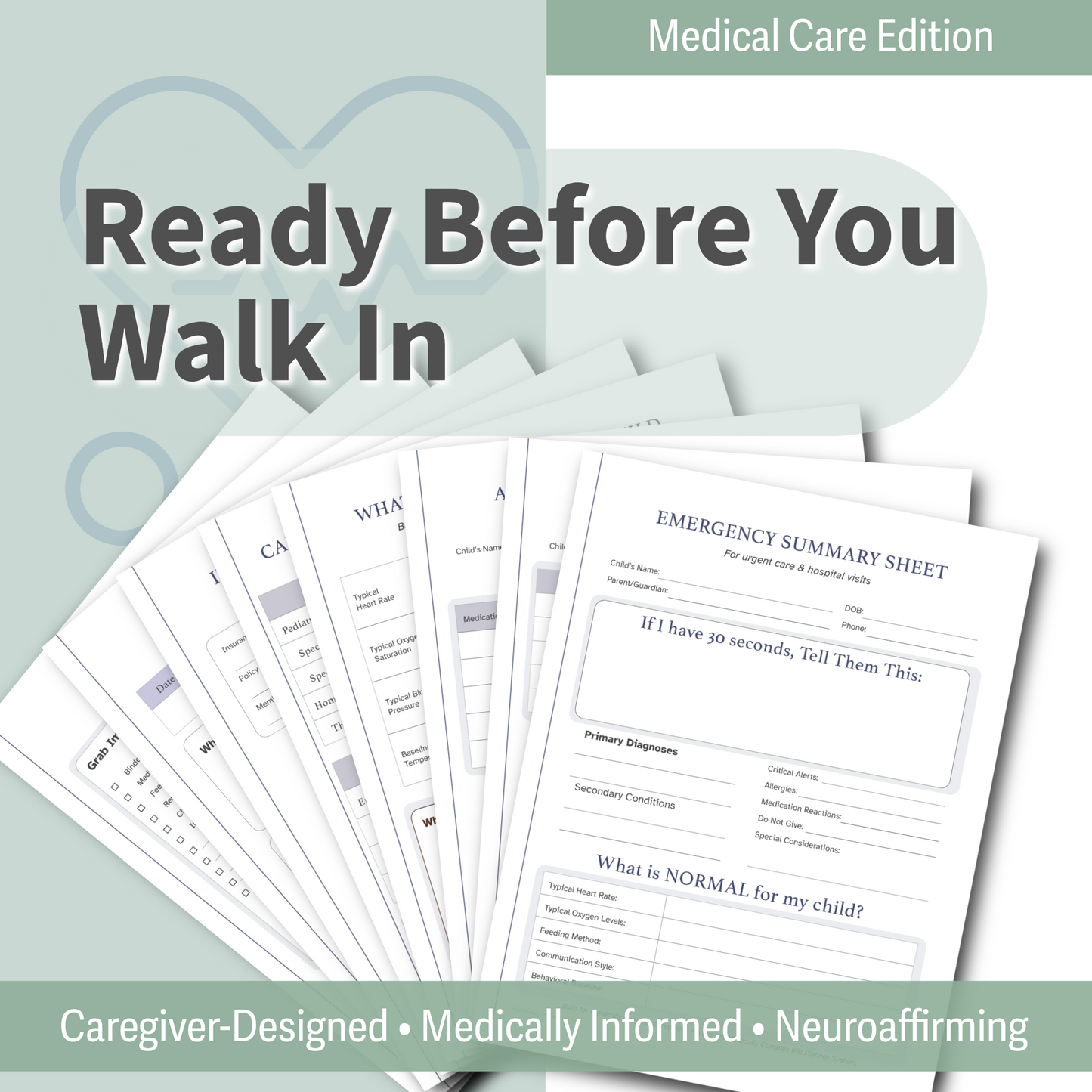 ER Grab & Go Medical Binder