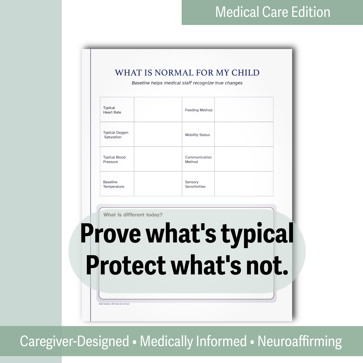 ER Grab & Go Medical Binder