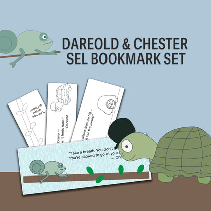 Dareold’s SEL Bookmark Set — Gentle Math & Mindset Reminders (Color + B&W)
