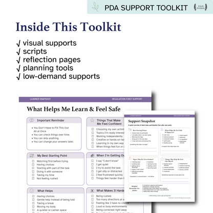 PDA Learner Snapshot