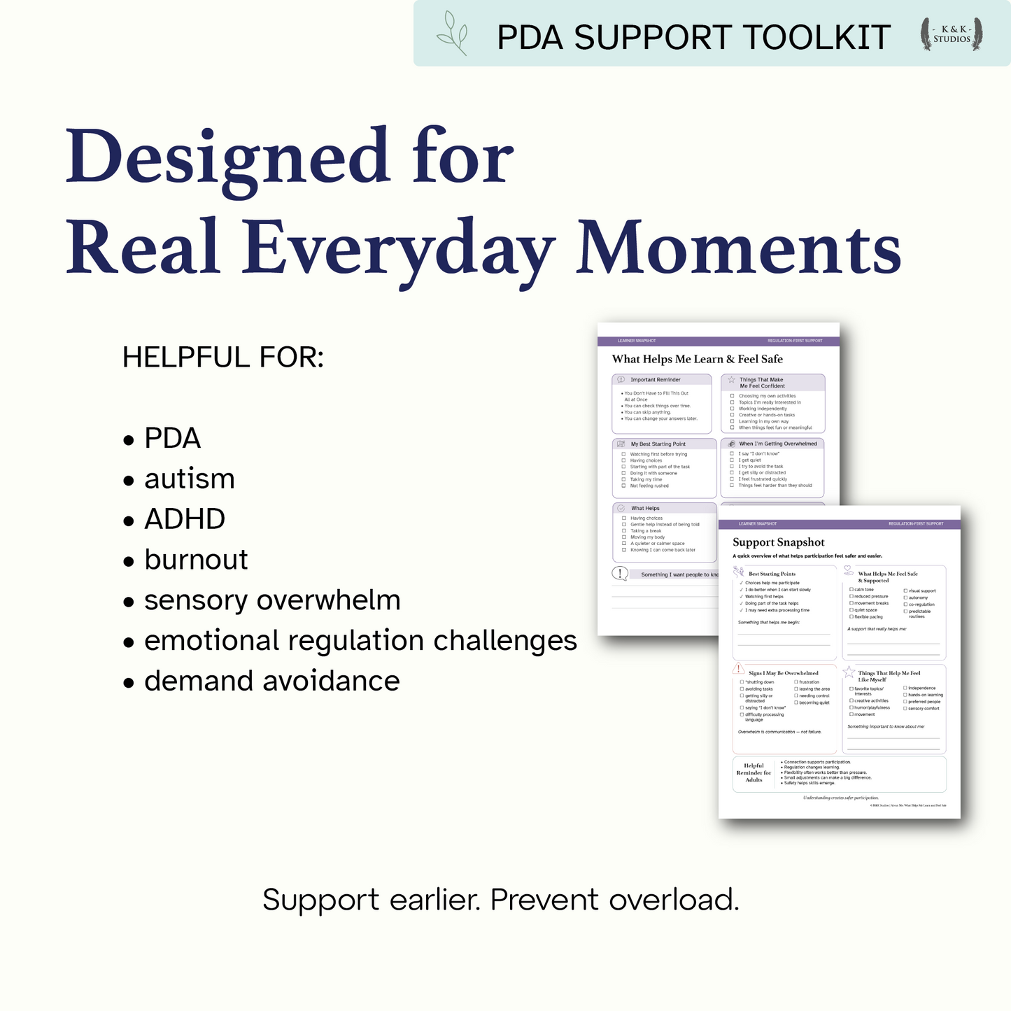 PDA Learner Snapshot