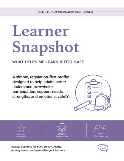 PDA Learner Snapshot