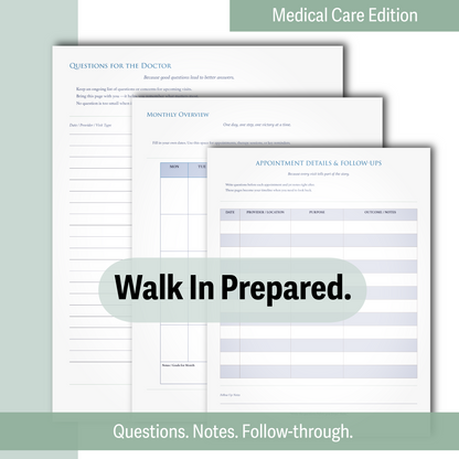 Medically Complex Kiddo Planner — Complete Caregiving System (Color + Print-Friendly PDF)