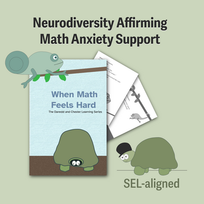 When Math Feels Hard — A Gentle SEL Story for Kids Who Struggle with Math (Color + B&W + Grayscale Versions Included)