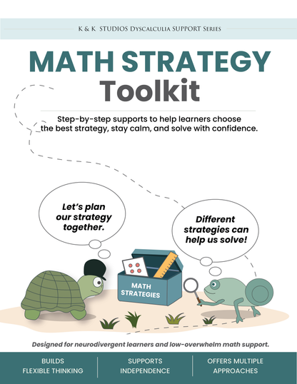 Math Strategy Toolkit | Printable Problem Solving Support for Kids