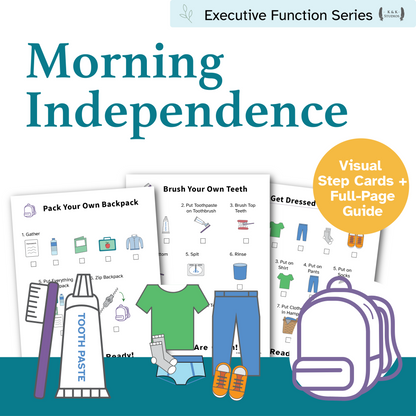 Morning Independence Bundle | Visual Routine Cards for Executive Function Support