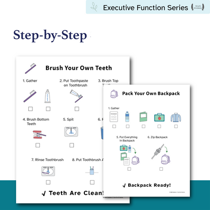 Morning Independence Bundle | Visual Routine Cards for Executive Function Support