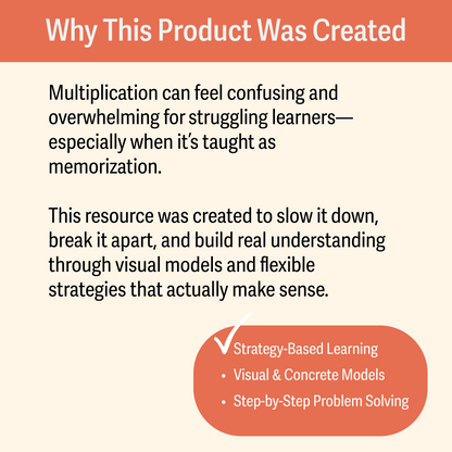 Multiplication Strategy Toolkit for Struggling Learners | K&K Studios