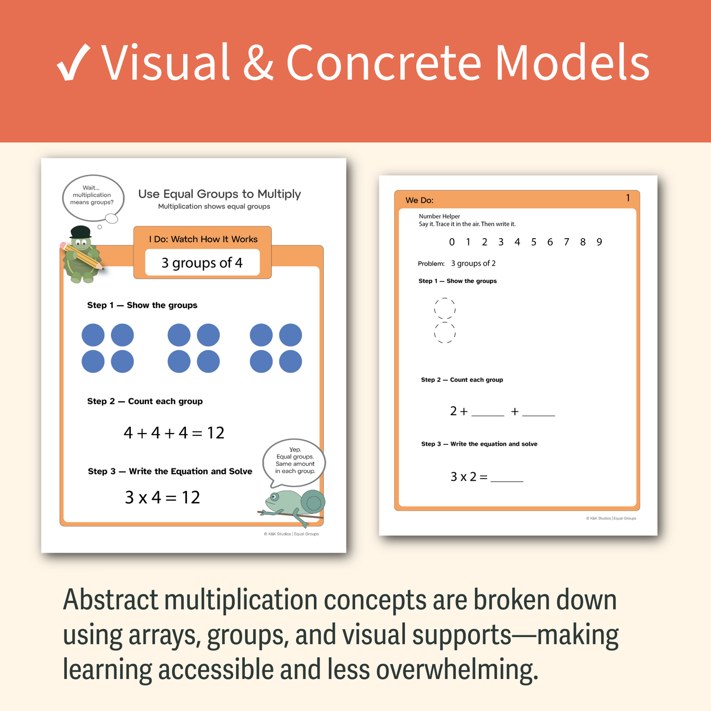 Multiplication Strategy Toolkit for Struggling Learners | K&K Studios