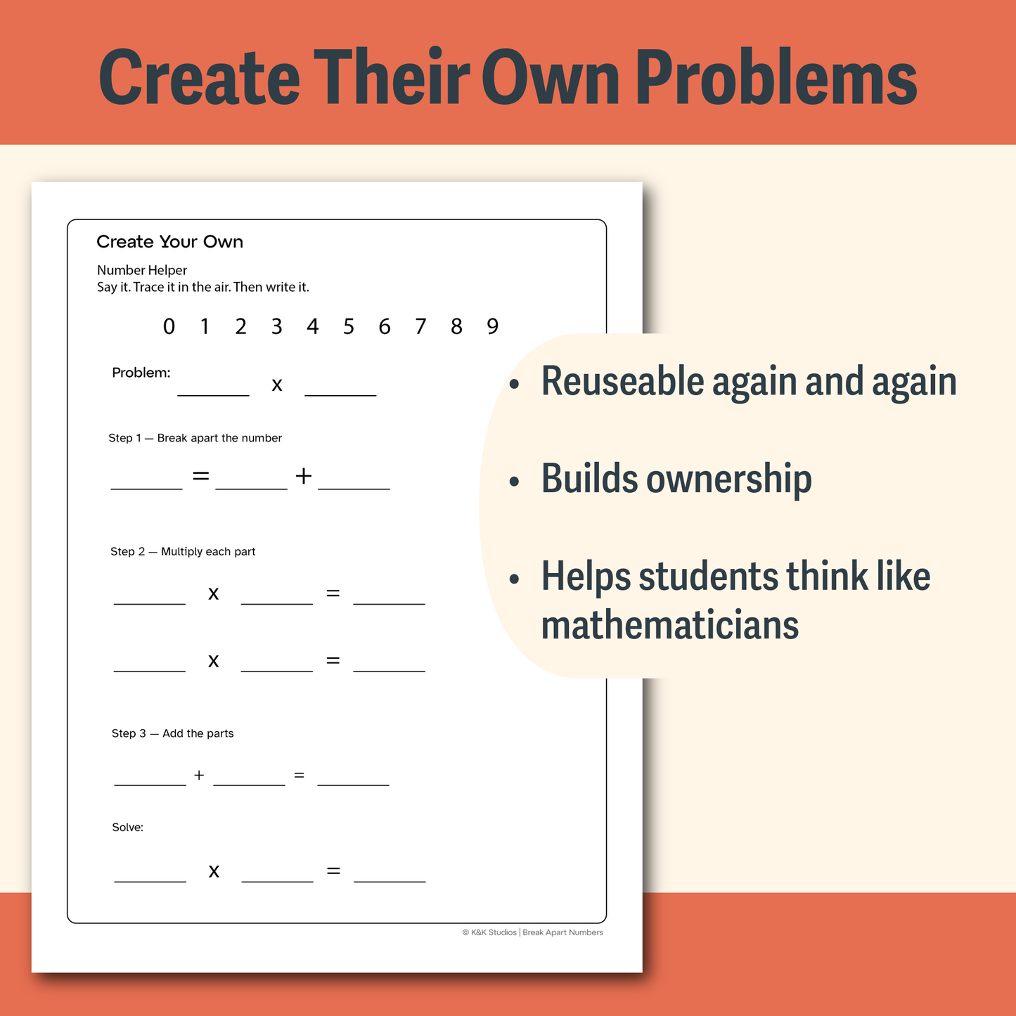 Multiplication Strategy Toolkit for Struggling Learners | K&K Studios