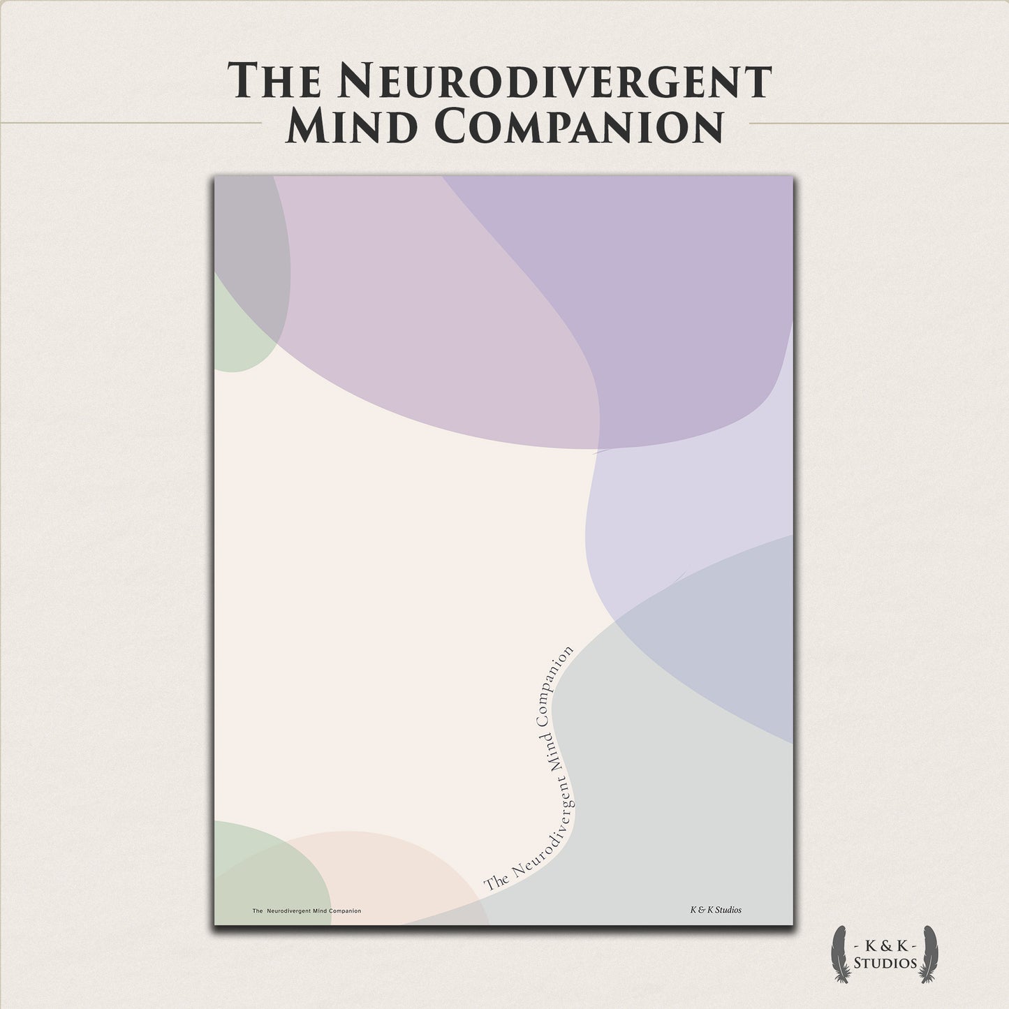 The Neurodivergent Mind Companion — Digital & Printable Planner (ND-Friendly, GoodNotes Ready)