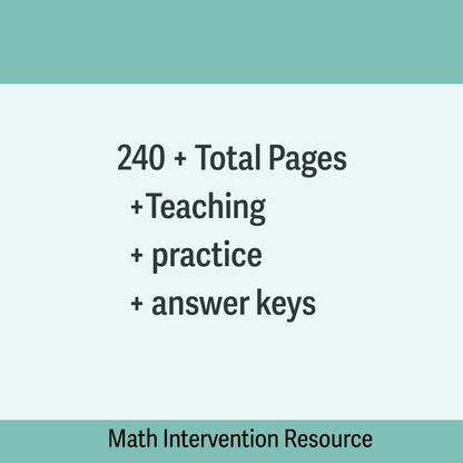 Number Sense Toolkit | Low-Overwhelm Math Support for Dyscalculia & Early Learner