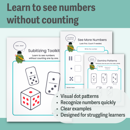 Number Sense Toolkit | Low-Overwhelm Math Support for Dyscalculia & Early Learner
