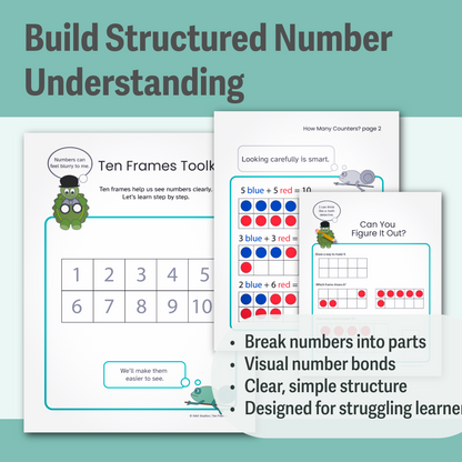 Number Sense Toolkit | Low-Overwhelm Math Support for Dyscalculia & Early Learner