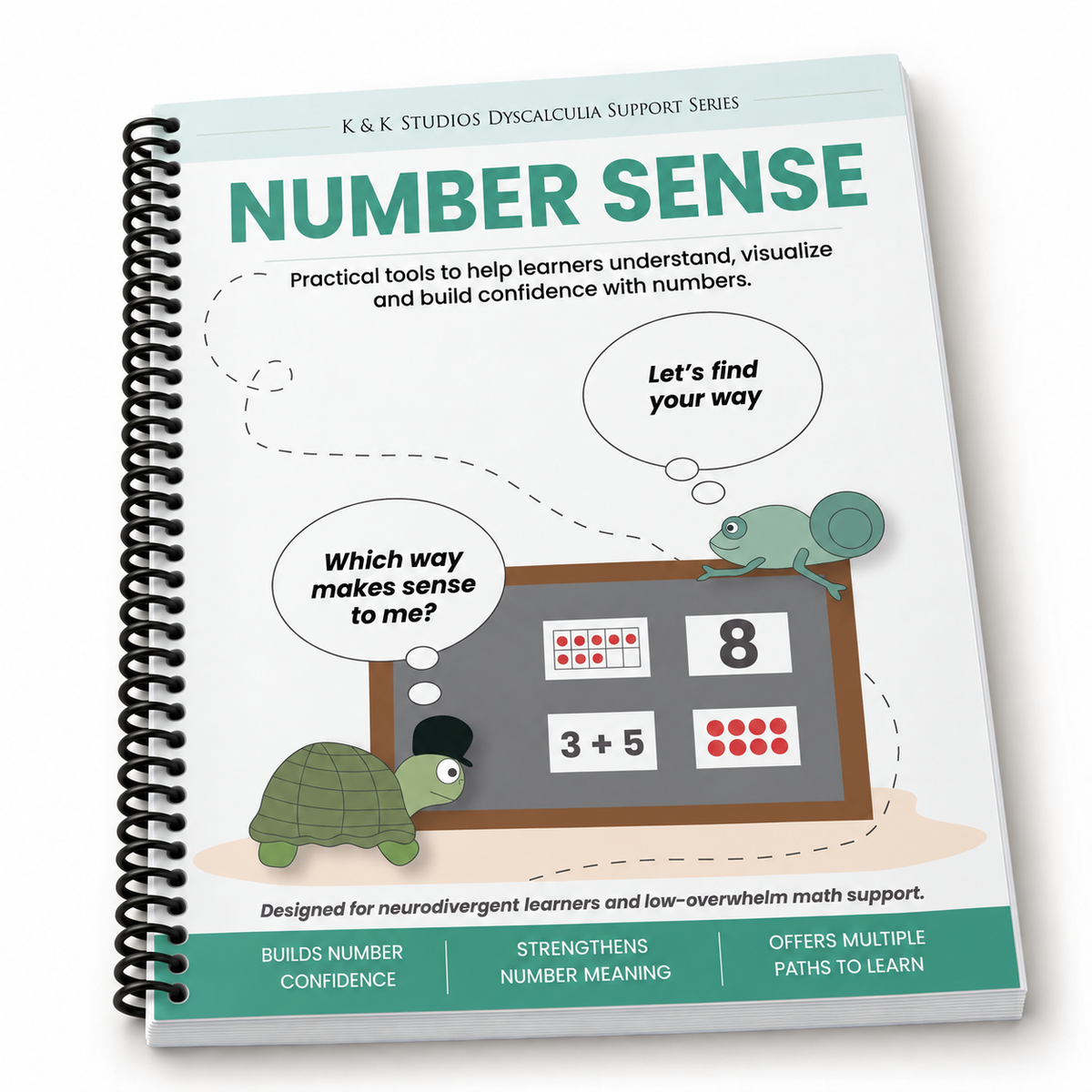 Number Sense printed coil-bound workbook cover.