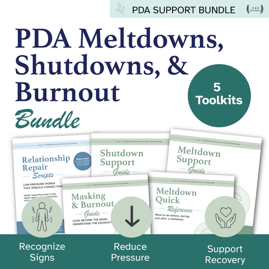 PDA Support Bundle with five toolkits on a green background