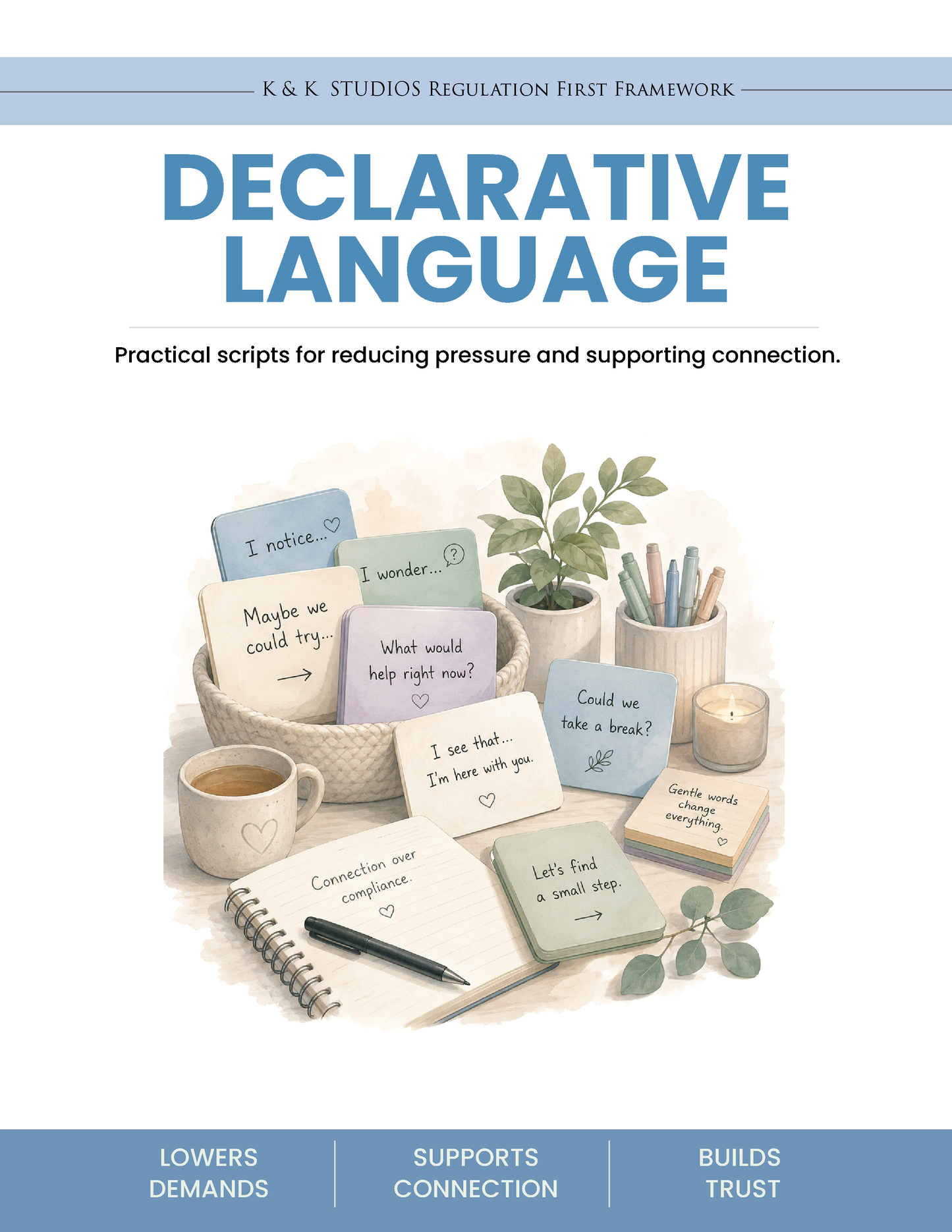 Declarative Language for Autism & PDA | 50 Low-Demand Communication Scripts