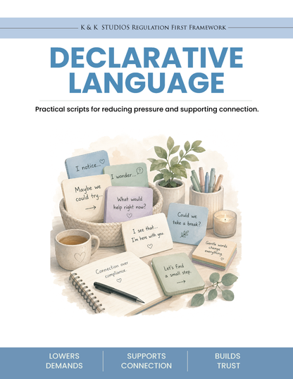 Declarative Language for Autism & PDA | 50 Low-Demand Communication Scripts
