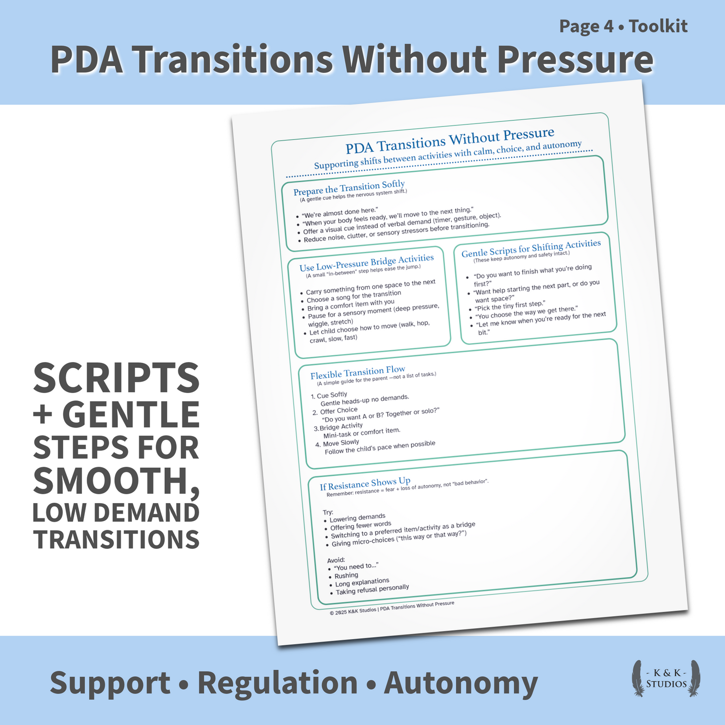 PDA School Success Bundle | IEP Snapshot, Accommodations & Supports