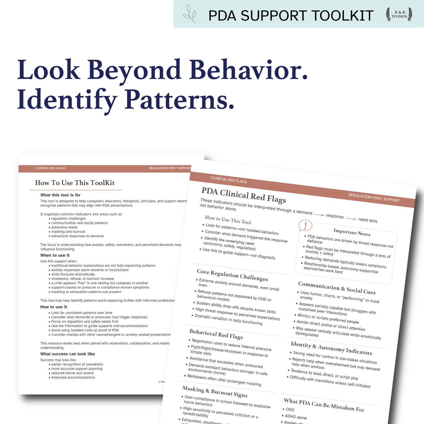 Clinical Red Flags | PDA Assessment & Differential Diagnosis Guide